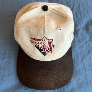 Vintage 90s ingersoll golf PGA starter hat adjustable cap